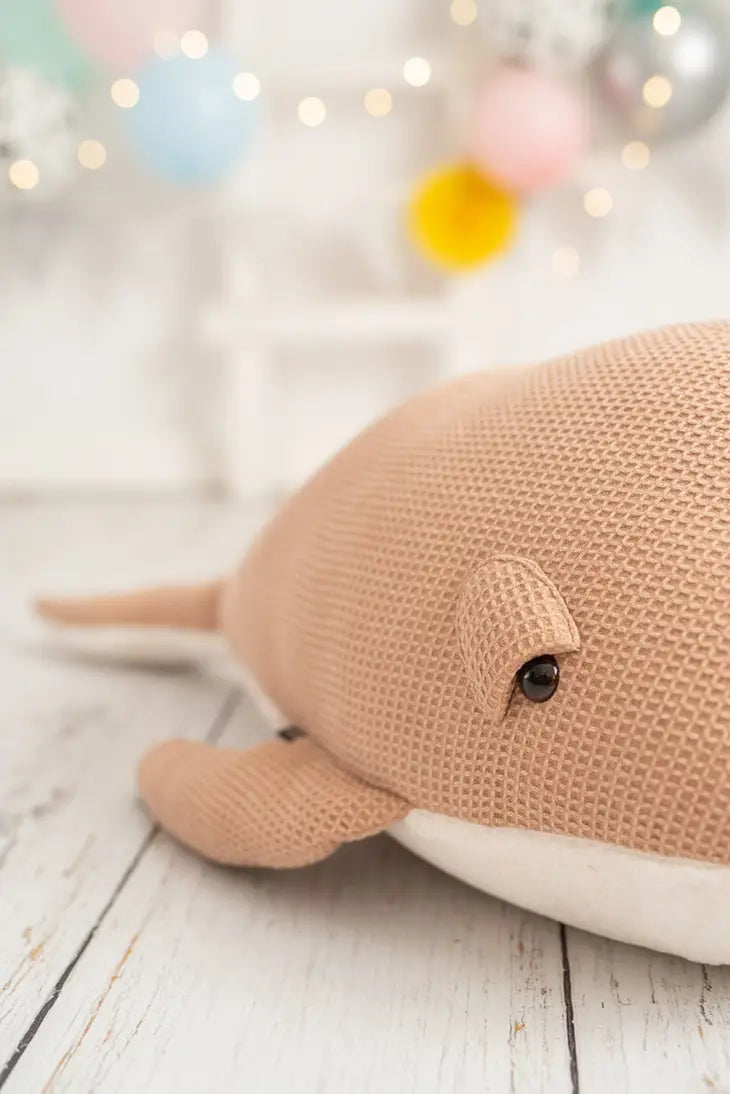 Crochetts - Handmade Pink Whale Plush